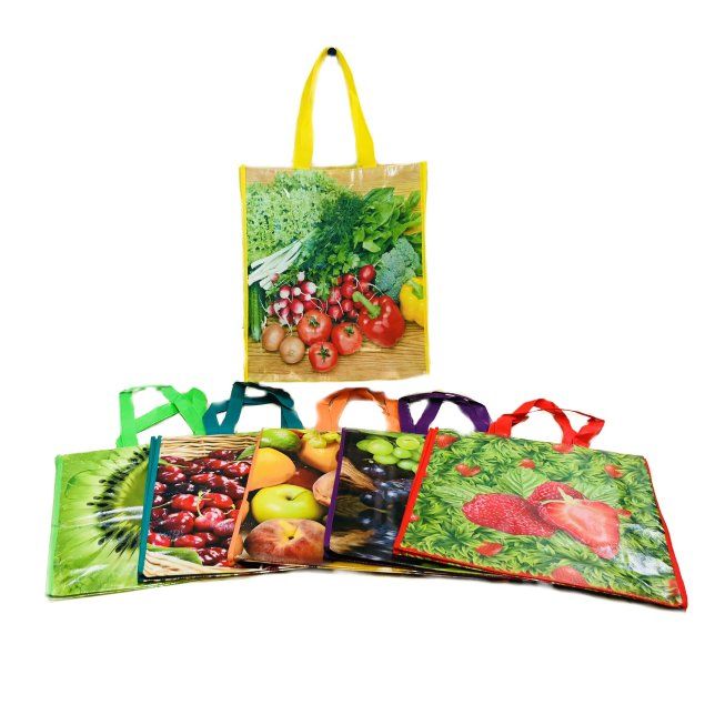 72 Bulk Small Printed Vinyl Shopping Bag at