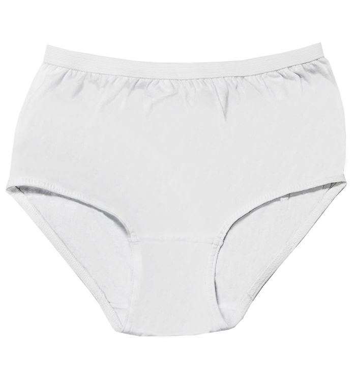 150 Bulk Women's White Cotton Panty, Size 11