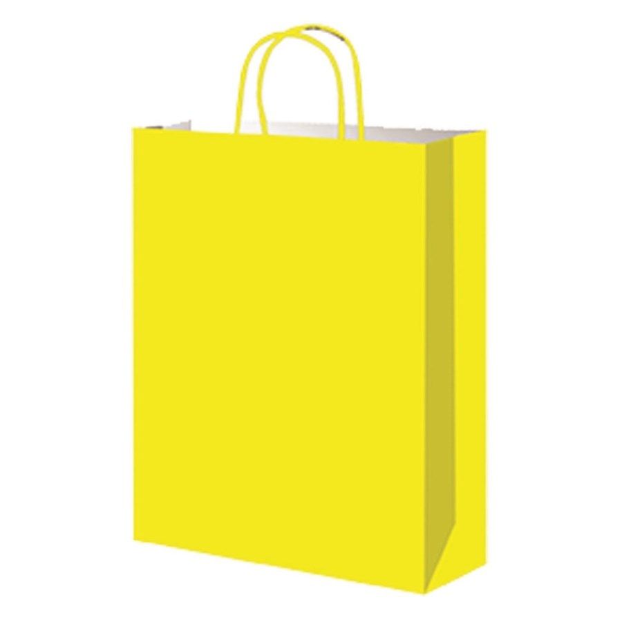 240 Bulk Gift Paper Loot Bag In Yellow at