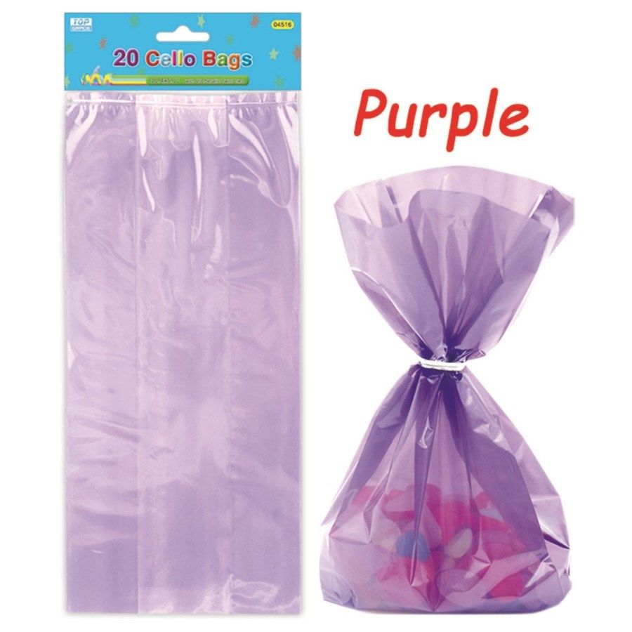96 Bulk Loot Bag Purple Twenty Count at
