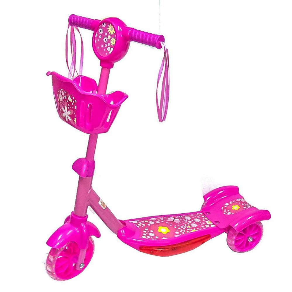 6 Bulk Toy Bike Scooter Pink at