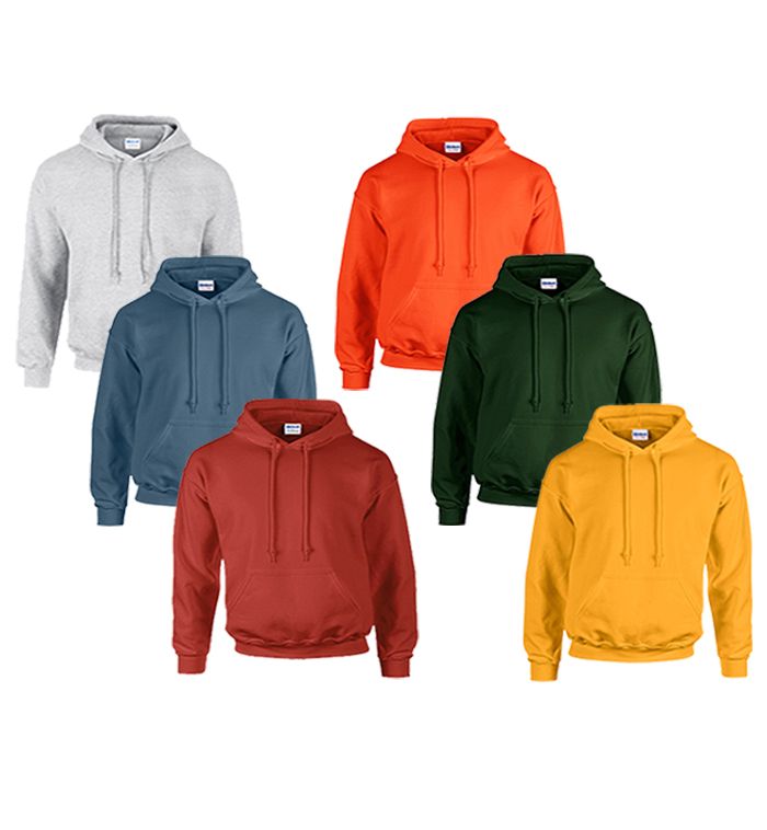 24 Bulk Mill Non Graded Gildan Irregular 2nds Irregular Hooded Sweatshirt