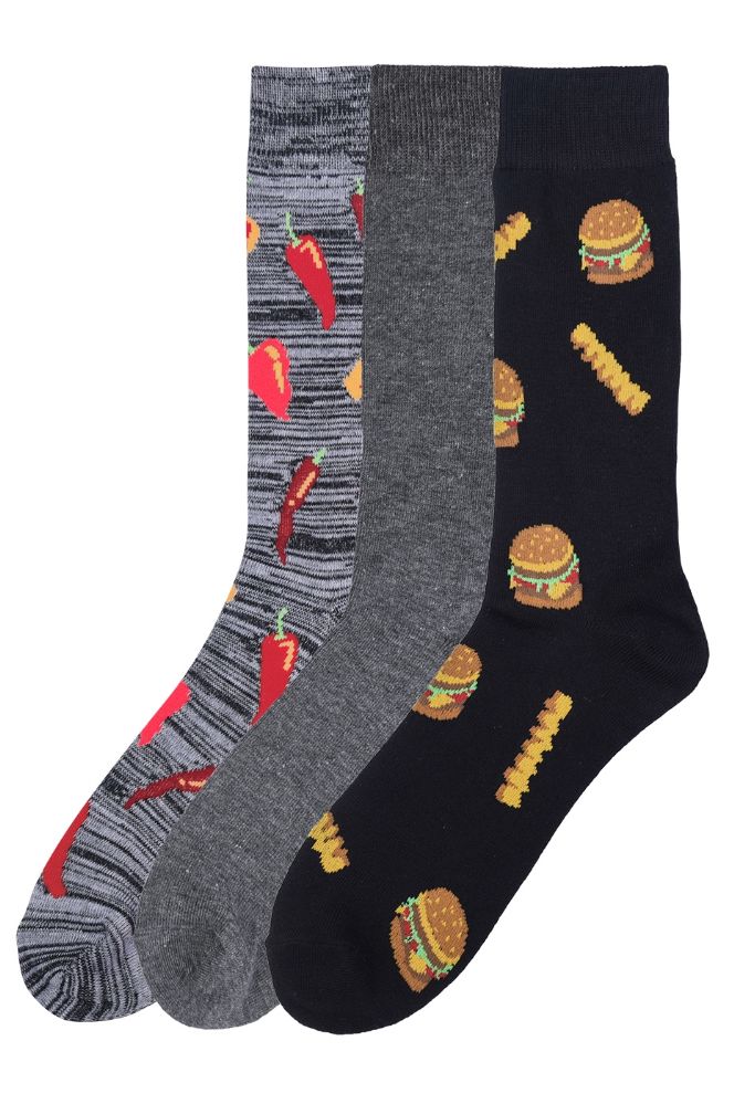 120 Bulk Men's Printed Novelty Crew Socks Size 1013 at
