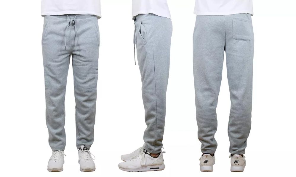 24 Bulk Mens Classic Open Bottom Fleece Sweatpants Assorted Sizes ...