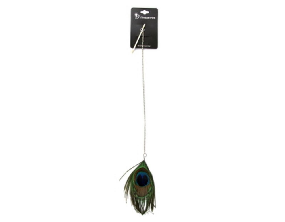 60 Bulk Bobby Pin With Chain A Peacock Feather Attached To Bottom Of ...