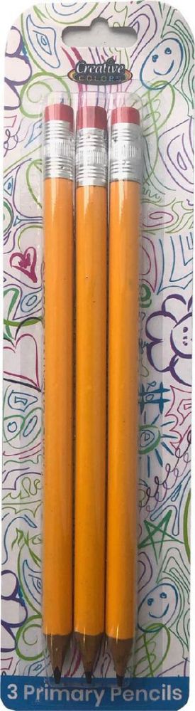 48 Bulk Primary Pencils - 3ct - Pre Sharpened - at 