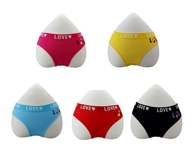 144 Bulk Womens Love Printed Panties at