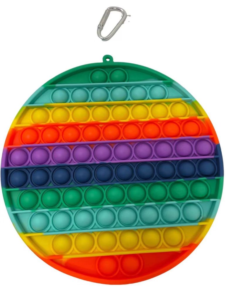 12 Bulk Popsicles Rainbow Round Push Pop at