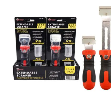 Short Extendable Scraper 12 Bulk Extendable Scraper With Blades - at - bluestarempire.com