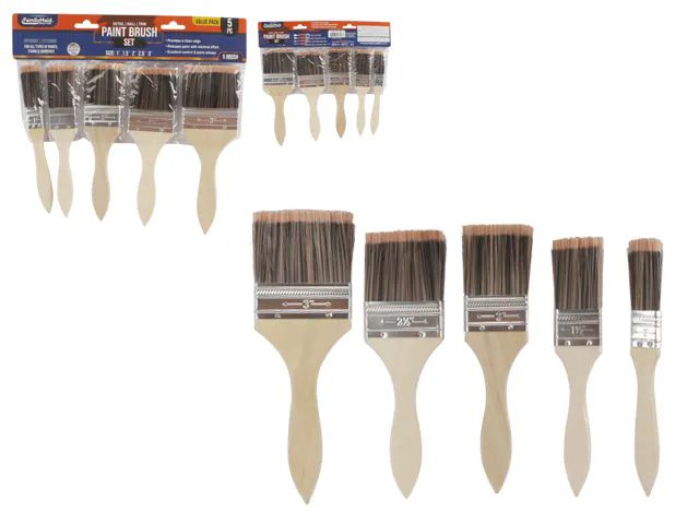 96 Bulk 5 Piece Paint Brushes