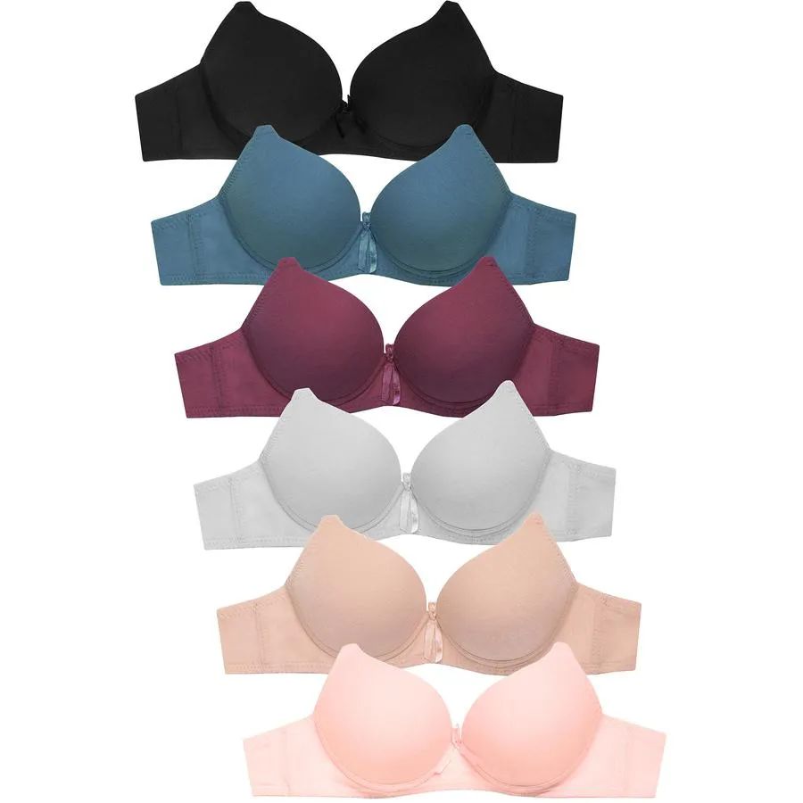 288 Wholesale Sofra Ladies Full Cup Plain Bra B Cup - at 