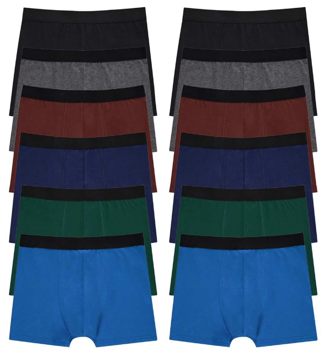 24 Bulk Yacht Smith Mens 100 Cotton Boxer Brief Assorted Colors Size 2xl at bluestarempire