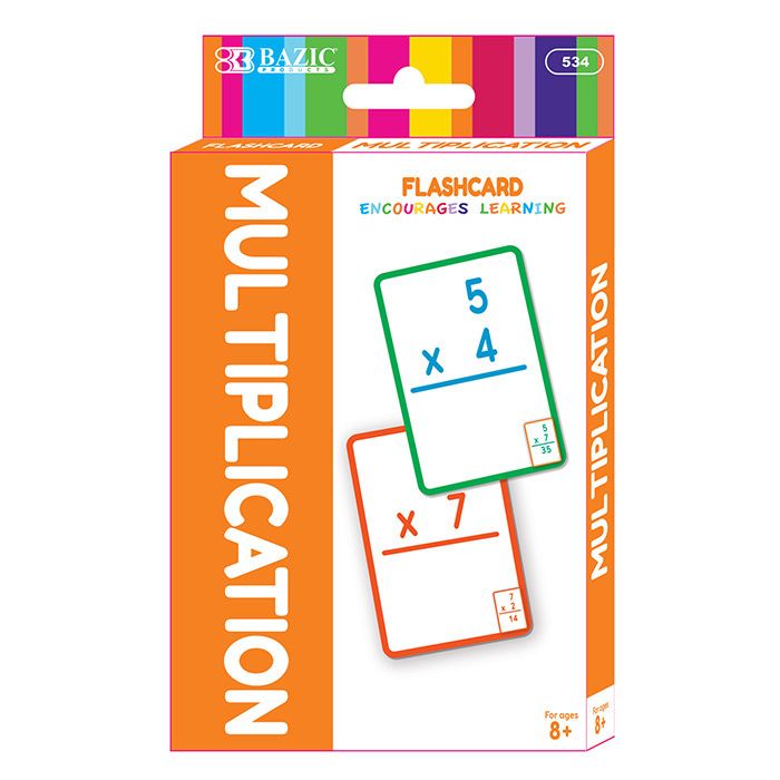 24 Bulk Multiplication Flash Cards (36/pack)