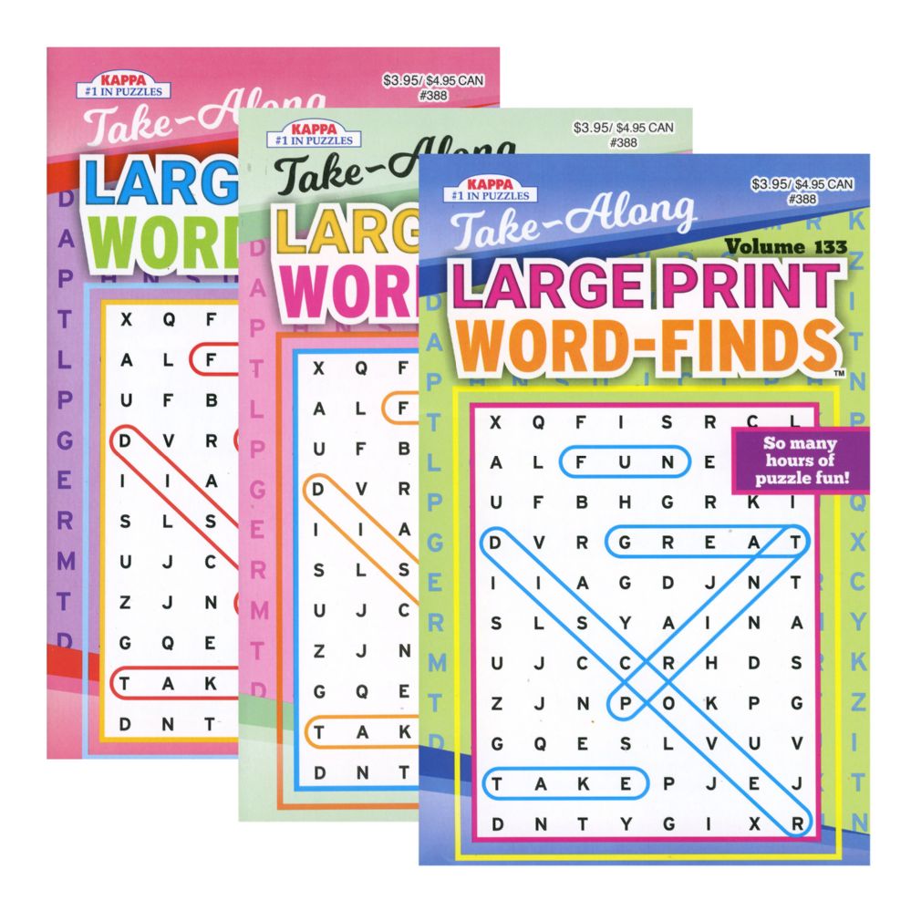48 Bulk Large Print Word Finds Puzzle Book - Digest Size - at ...