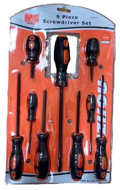 24 Bulk Screw Driver 9pc Set - at - bluestarempire.com