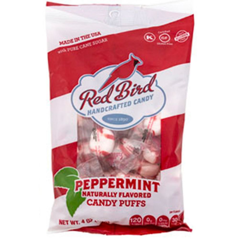 24 Bulk Mints Soft Peppermint Puffs 4 Oz Peg Bag at