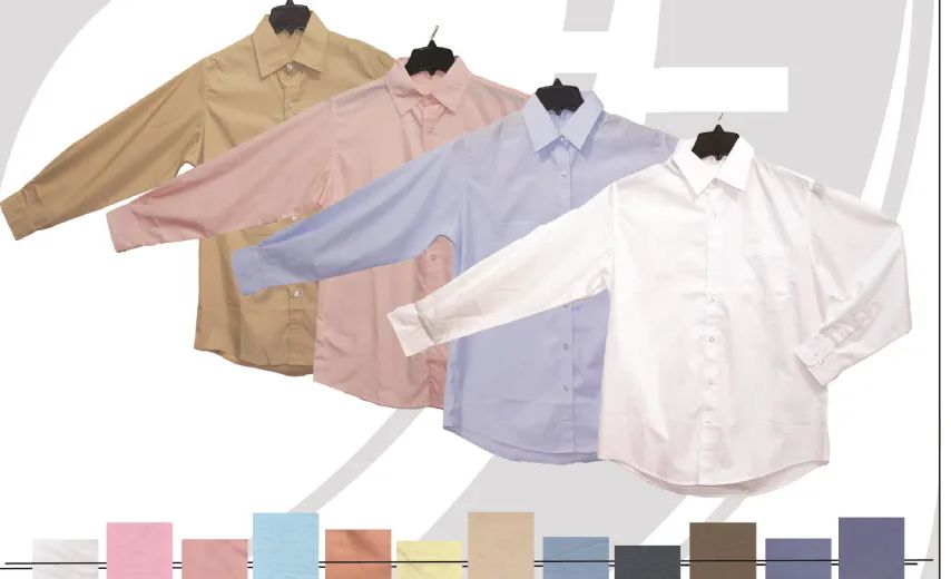 Solid Color Assorted Size 72 Bulk Mens Long Sleeve Button Down Solid Color Shirts - at ...