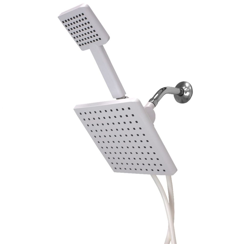 6 Bulk Home Basics Hydro Spa Luxe Dual Function Handheld Shower