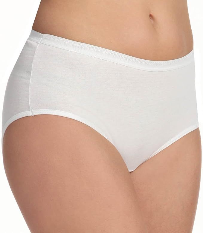 54 Bulk Yacht & Smith Womens Cotton Lycra Underwear White Panty Briefs In Bulk, 95% Cotton Soft Size X-Large