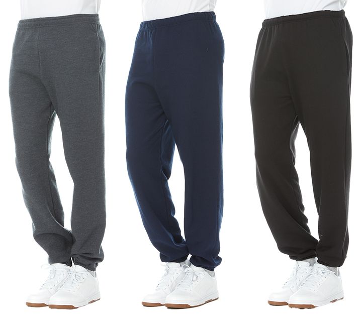 36 Bulk Yacht & Smith Mens Assorted Colors Joggers With No Side Pockets Or Drawstring Size Medium