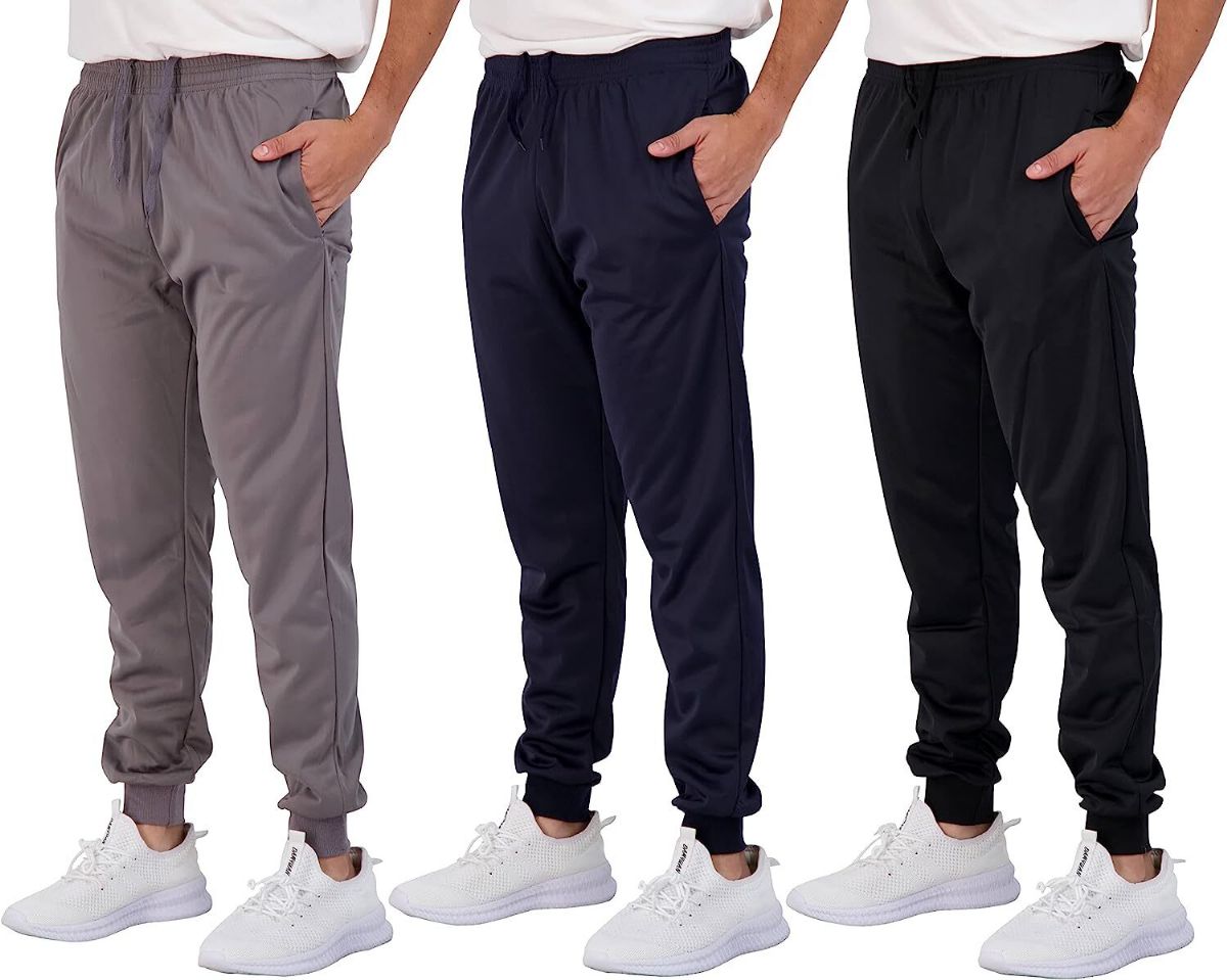 36 Bulk Yacht & Smith Mens Joggers Assorted Colors Size M