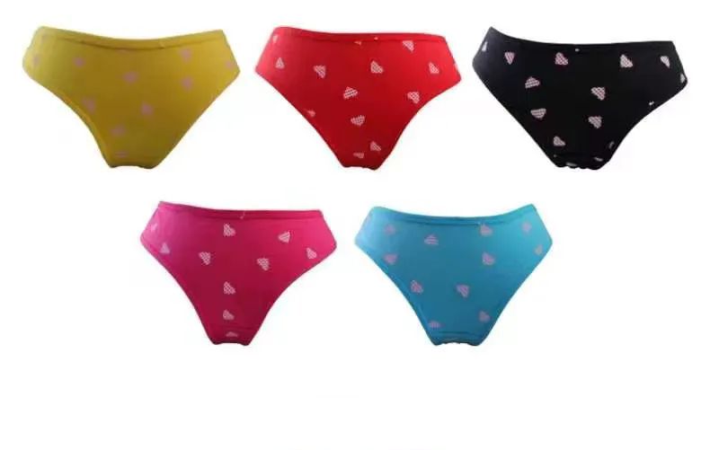 240 Bulk Women's Heart Design Underwear Assorted Colors And Sizes - at 
