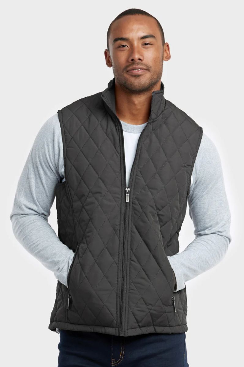 18 Bulk Et Tu Men s Diamond Quilted Puffer Vest at bluestarempire