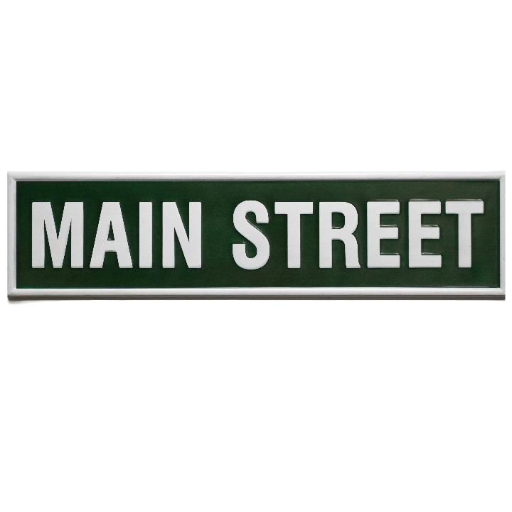 8 Bulk 32"x8" Embossed MAIN STREET METAL WALL SIGN - at ...