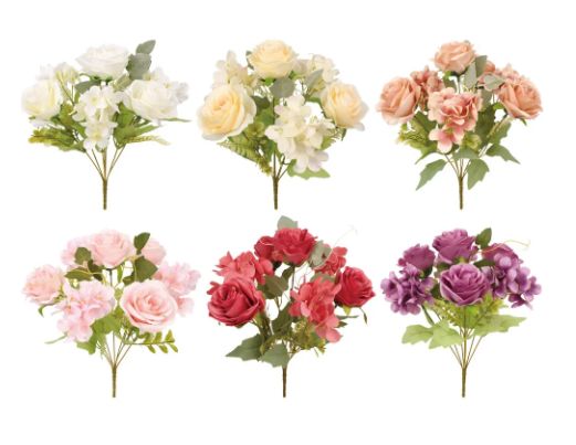 288 Bulk 7 Heads Artificial Flowers 14.5-Inch - at - bluestarempire.com
