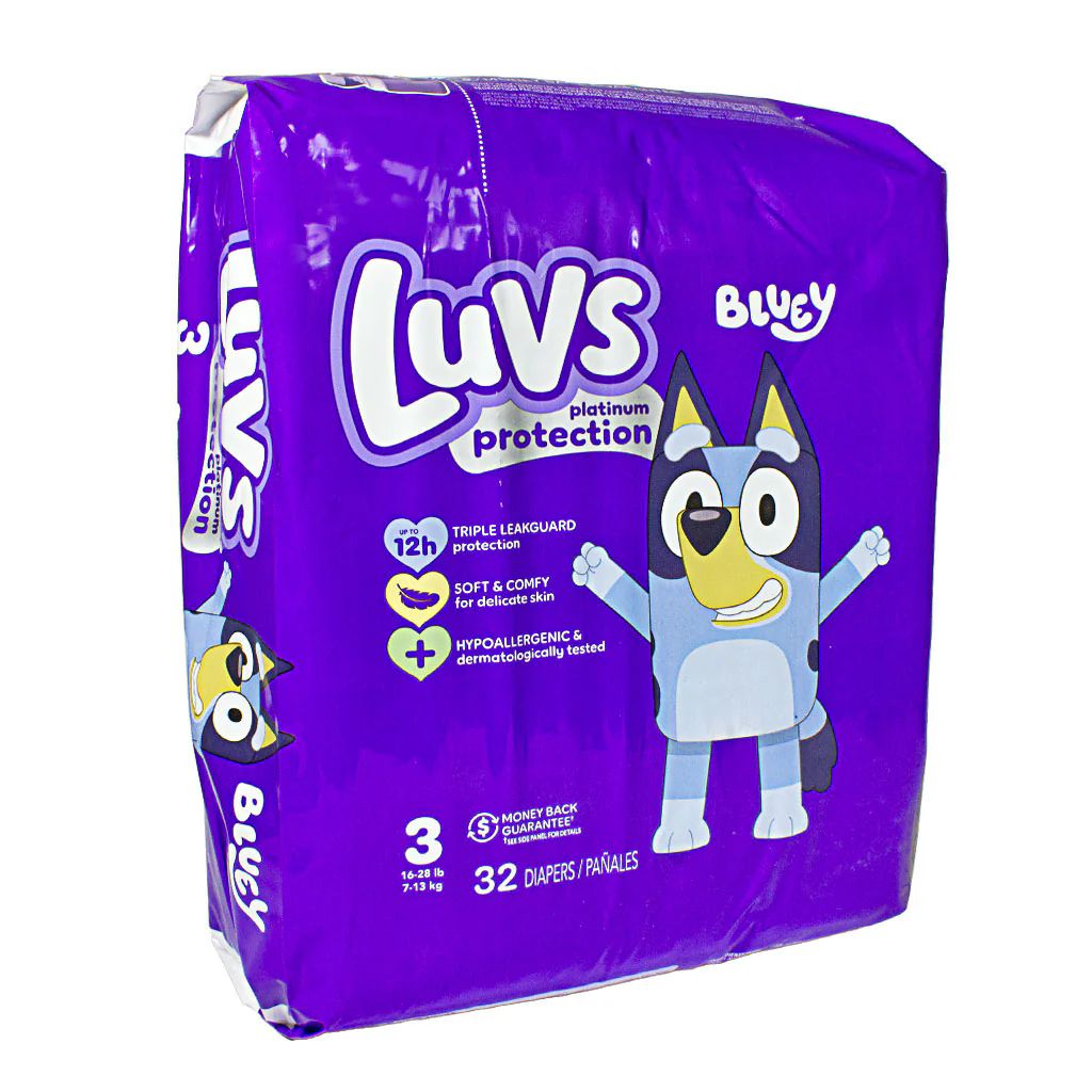 8 Bulk Luvs Platinum Diapers Size 3 - 32 ct. - at - bluestarempire.com