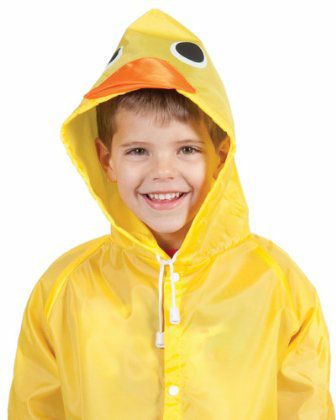 Ducky raincoat for stretchered adults