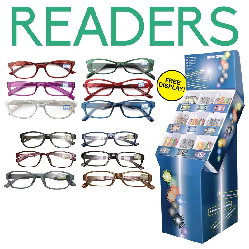 360 Bulk 360pc Reading Glasses Display In Assorted Powers - at ...