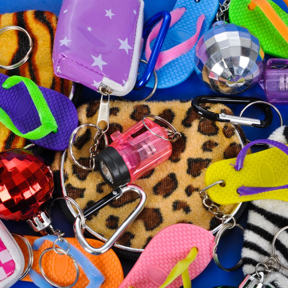 288 Bulk Keychain Assortment 72pcs/bag - at - bluestarempire.com