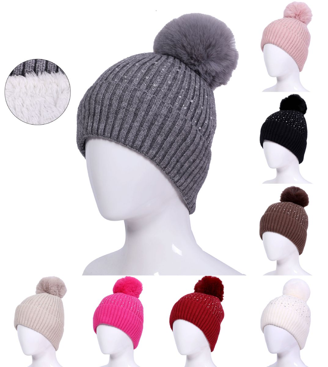 Pangasa Fur Pom Pom Hat