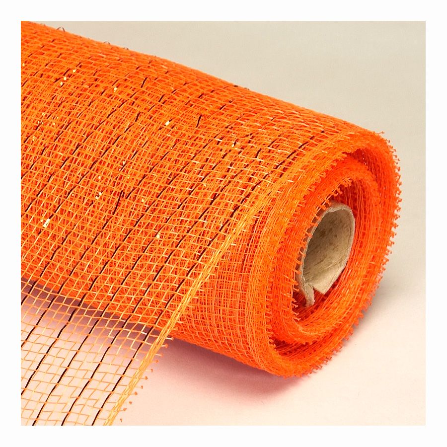 Colorful Mesh Polyworks 20 Bulk Decorative Poly Mesh Roll With Matching Metallic Stripes ...