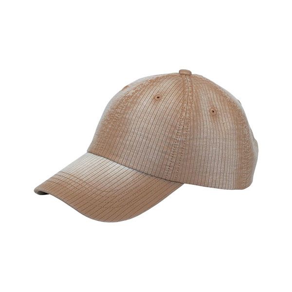 24 Bulk Low Profile Pinstripe Washed Cotton Cap CAMEL - at ...