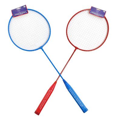 24 Bulk Badminton Racket 24inl Red/blue W/sport Header - at ...