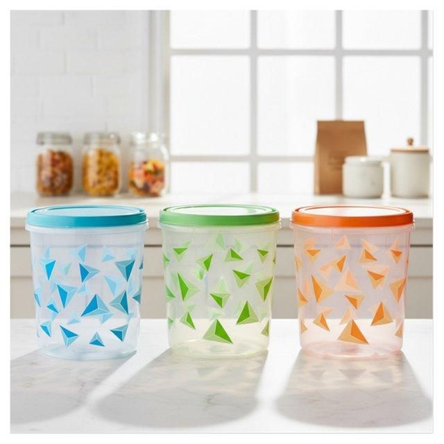 Round Storage 24 Bulk 338oz / 10000ml Printed Deep Round Storage Container - at ...