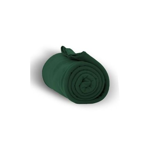 20 Bulk Fleece Blankets/throw -Forest Green