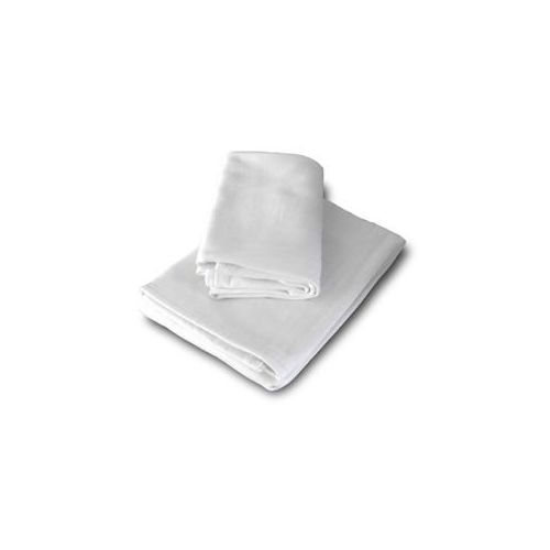 36 Bulk Jersey Fleece Baby Blanket White at