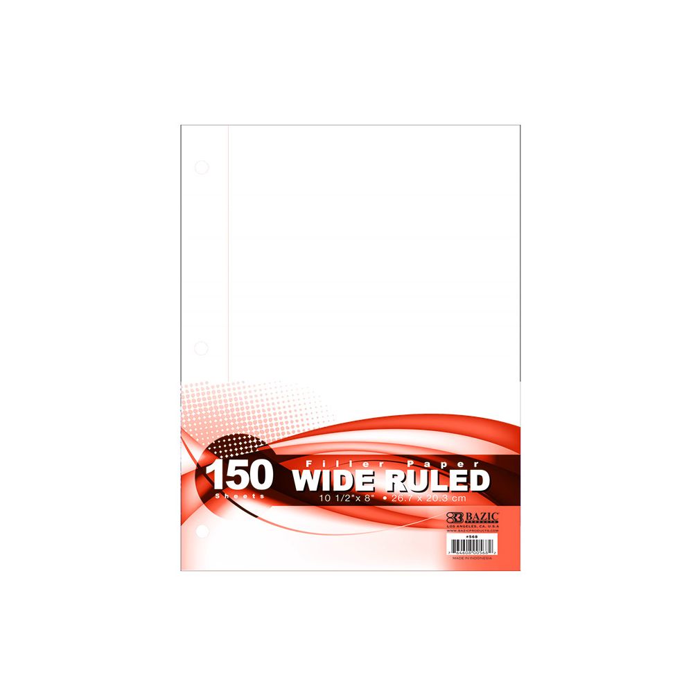 24 Bulk W/r 150 Ct. Filler Paper at