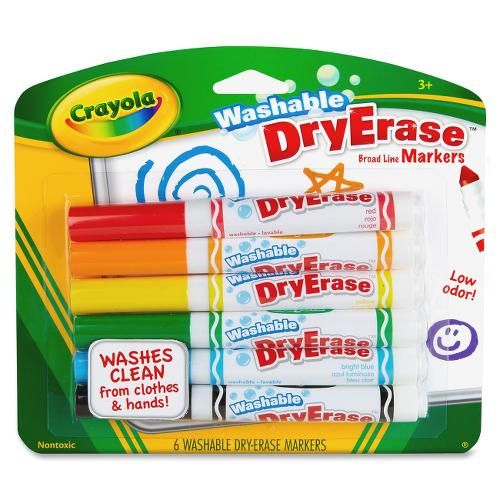 144 Bulk Crayola Crayola DrYErase Washable Broadline Markers at