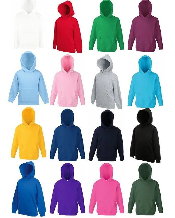 24 Bulk Billionhats Youth Pull Over Cotton Fleece Hoodies Assorted Colors Size XL