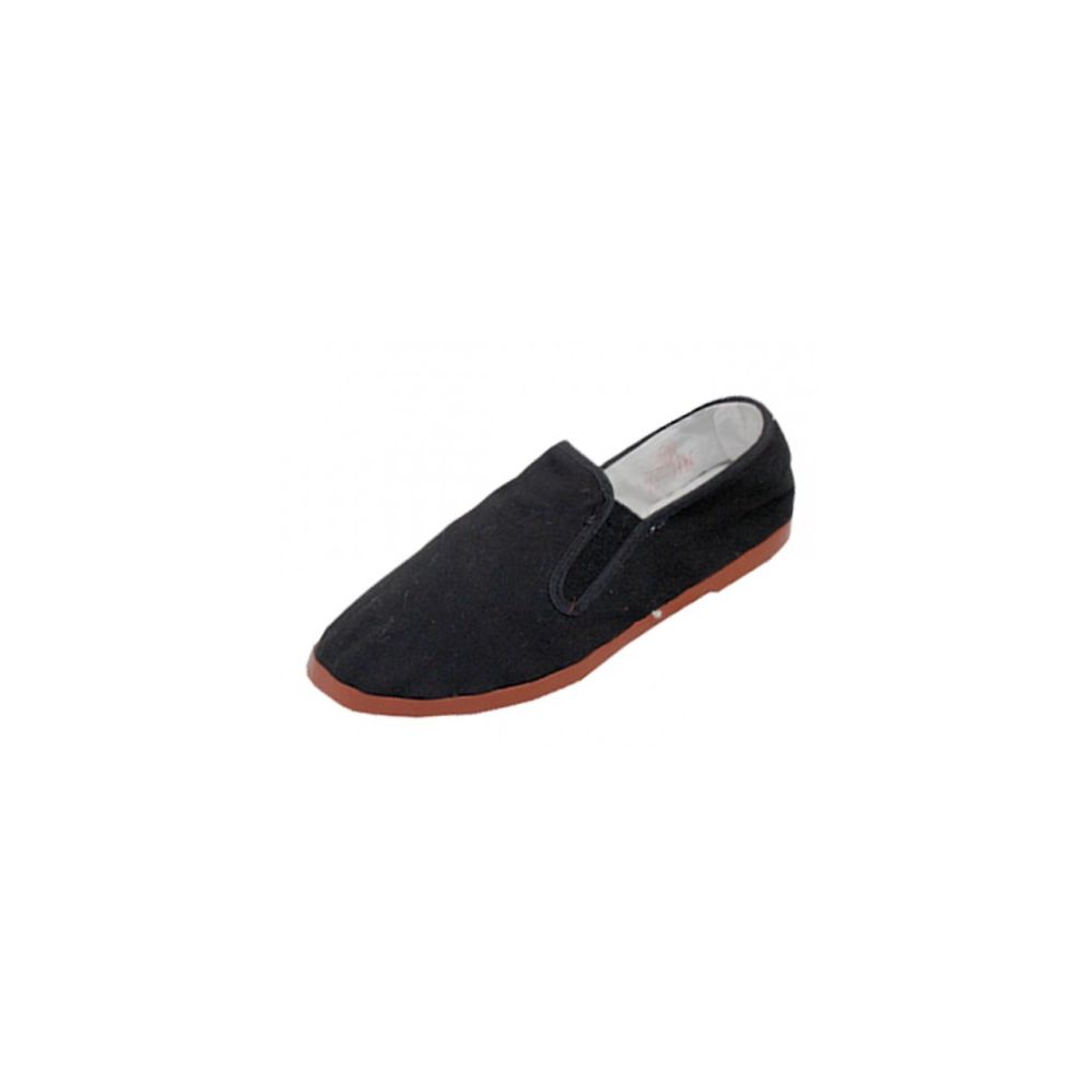36 Bulk Boy's Slip On Twin Gore Cotton Upper With Rubber Out Sole Kung Fu Shoes Size 35