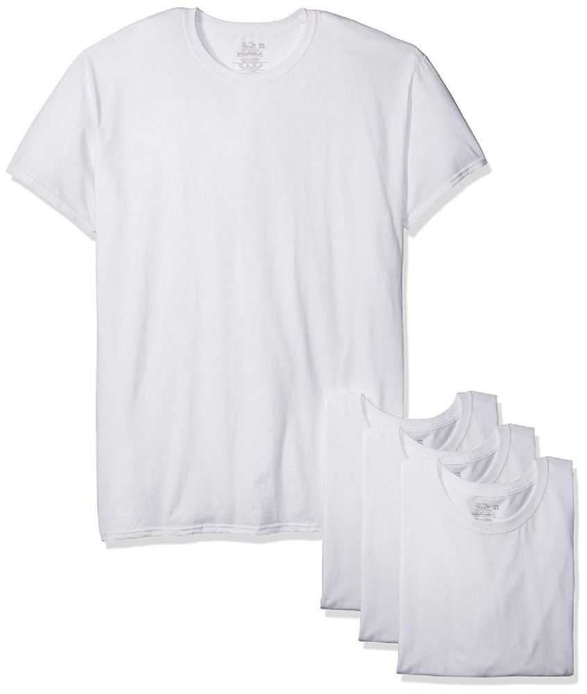 fruit of the loom white t