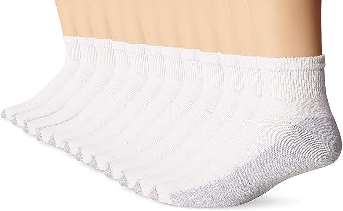 180 Bulk Hanes King Size Mens White Ankle Sock Size 13-15 Shoe Size 12-14