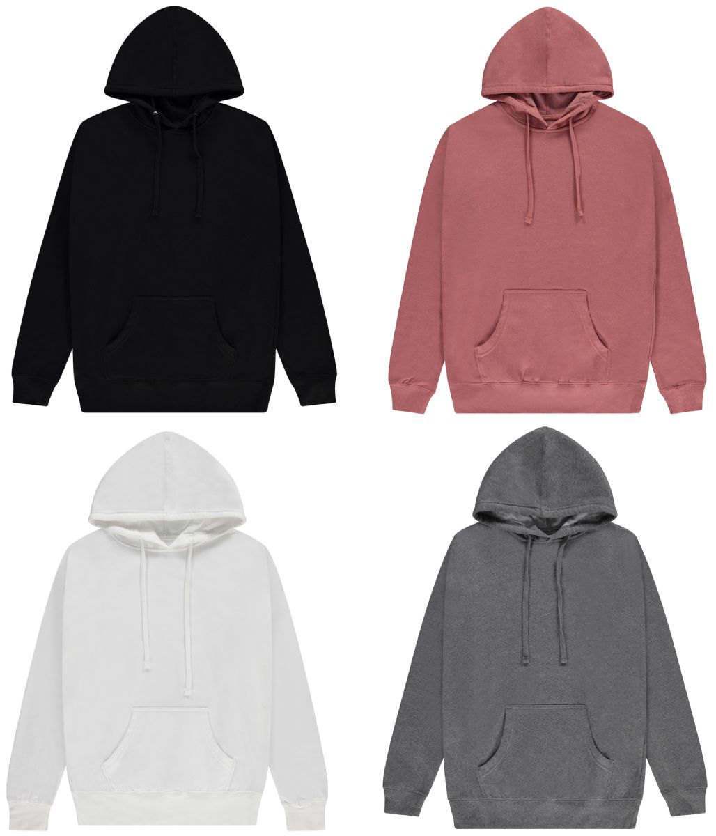 4 Bulk Junior Light Weight Assorted Colors Cotton Fleece Youth Hoodie Size Medium