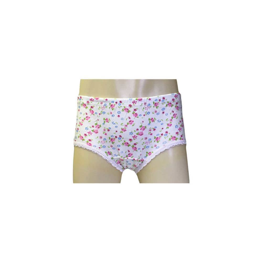 36 Bulk Kcb Girls Cotton Print Panty Assorted Color Size 4-6