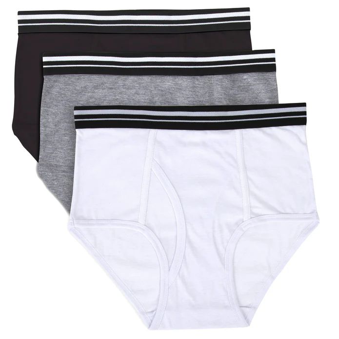 50 Bulk Men's Briefs Underwear - 3 Color Assortment Medium