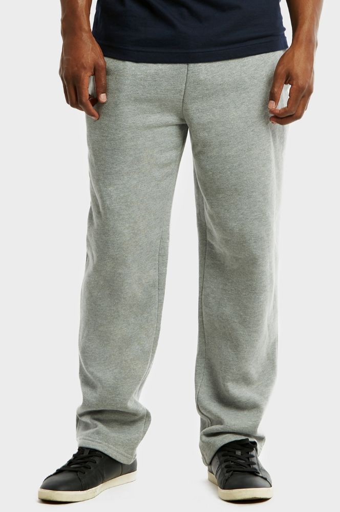 24 Bulk Men's Fleece Sweatpants In Heather Grey Size M - at ...